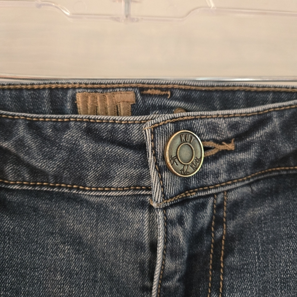 Kut From The Kloth Raw Hem Skinny Jean Size 8 - Picture 2 of 10